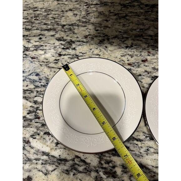 Noritake #7550 Marseille Bread Dessert Plates Set of 2 Ivory China - Picture 3 of 8